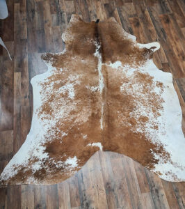 Brazilian L Cowhide Salt and Pepper Red